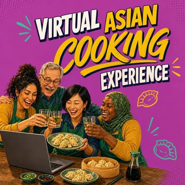 Virtual Asian Cooking Experience with Ingredient Kits