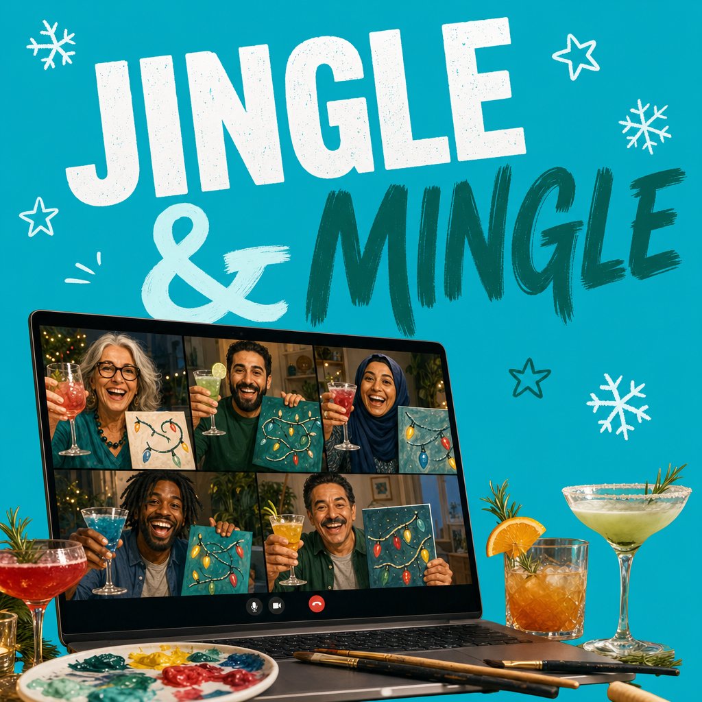 Jingle & Mingle: Holiday Lights Painting & Festive Cocktails