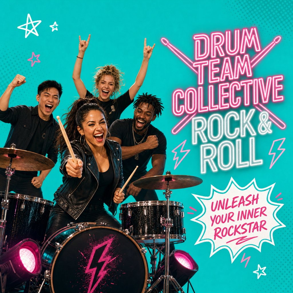 Drum Team Collective Rock & Roll Team Building