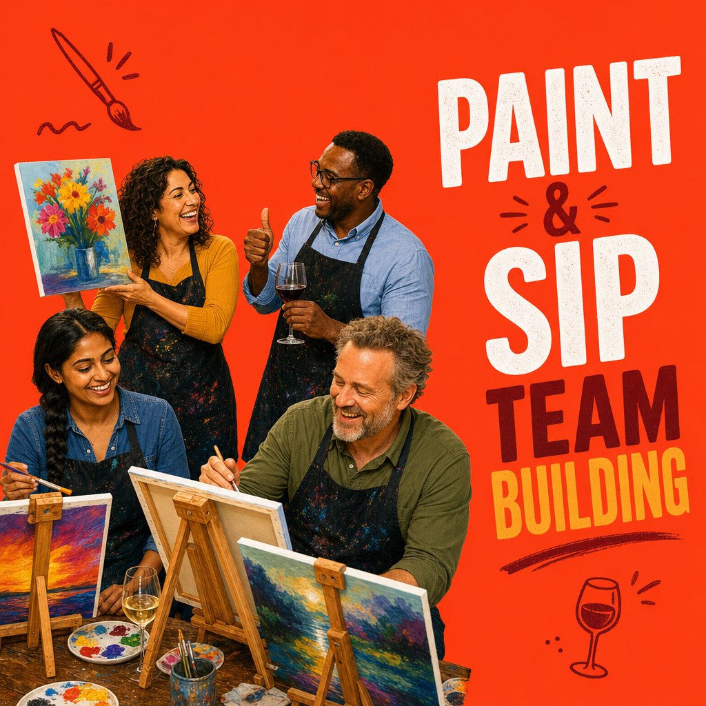 Paint & Sip Team Building Event