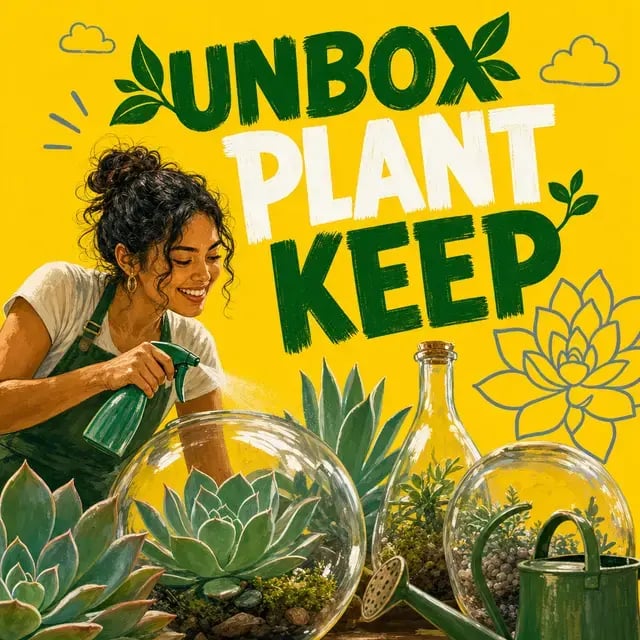 Unbox, Plant, Keep: A Live Succulent Terrarium Workshop