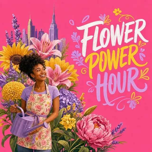 Flower Power Hour: Flower Arrangement Workshop NYC