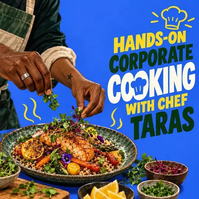 Hands-On Corporate Cooking With Chef Taras