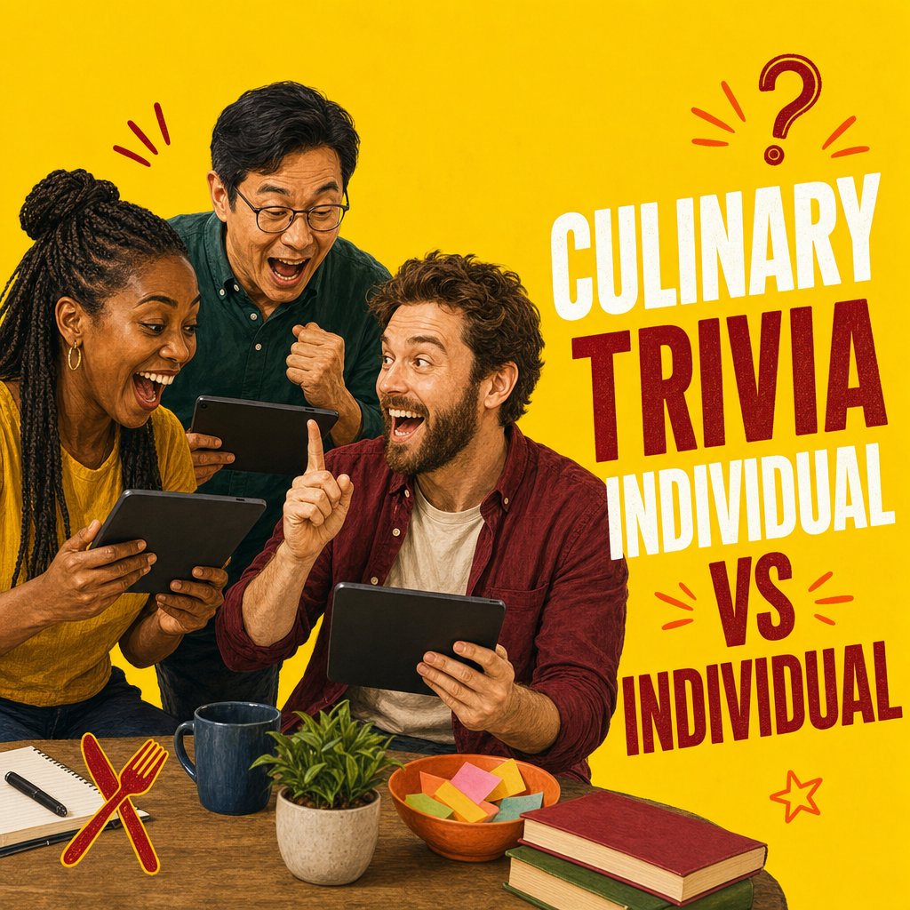 Culinary Trivia: Individual vs. Individual (45 min)