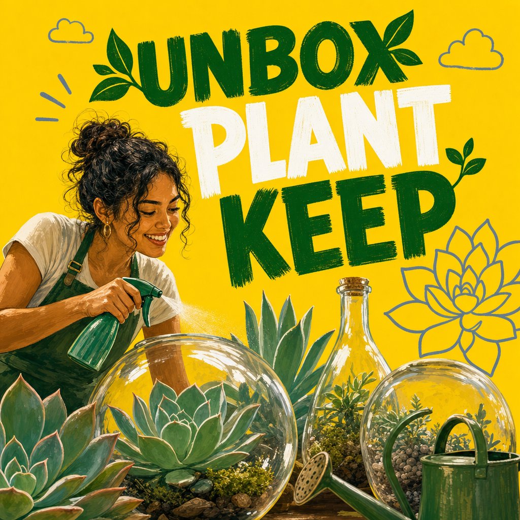 Unbox, Plant, Keep: A Live Succulent Terrarium Workshop