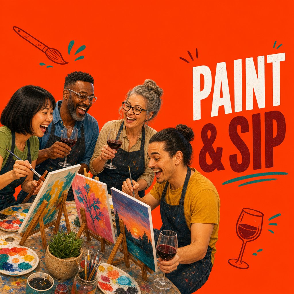 Paint & Sip (with premium wine!)