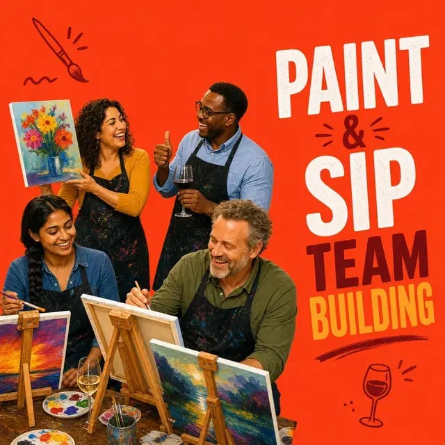 Paint & Sip Team Building Event