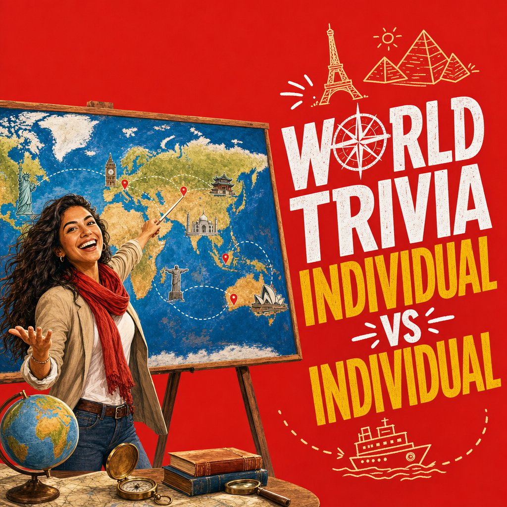 World Trivia: Individual vs Individual (45 min)
