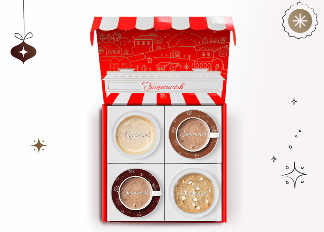 We'll send your group four hot cocoas to sample.