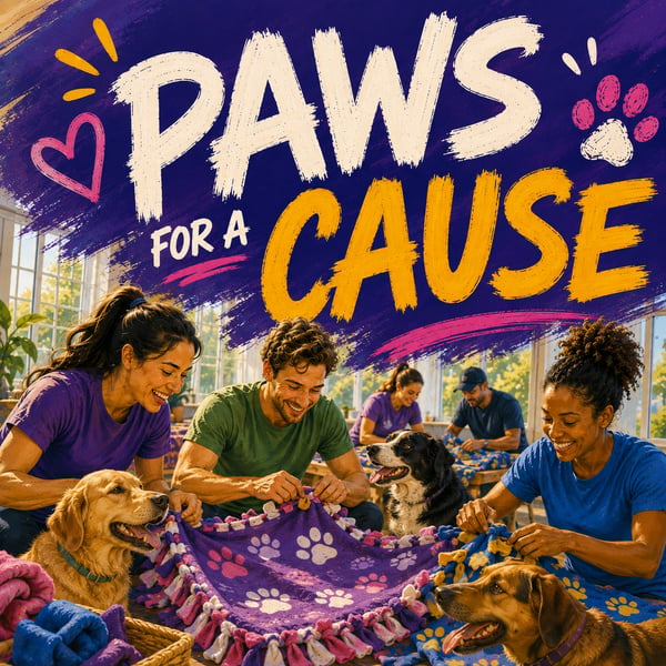 Paws for a Cause: Blanket Making for Animal Rescues