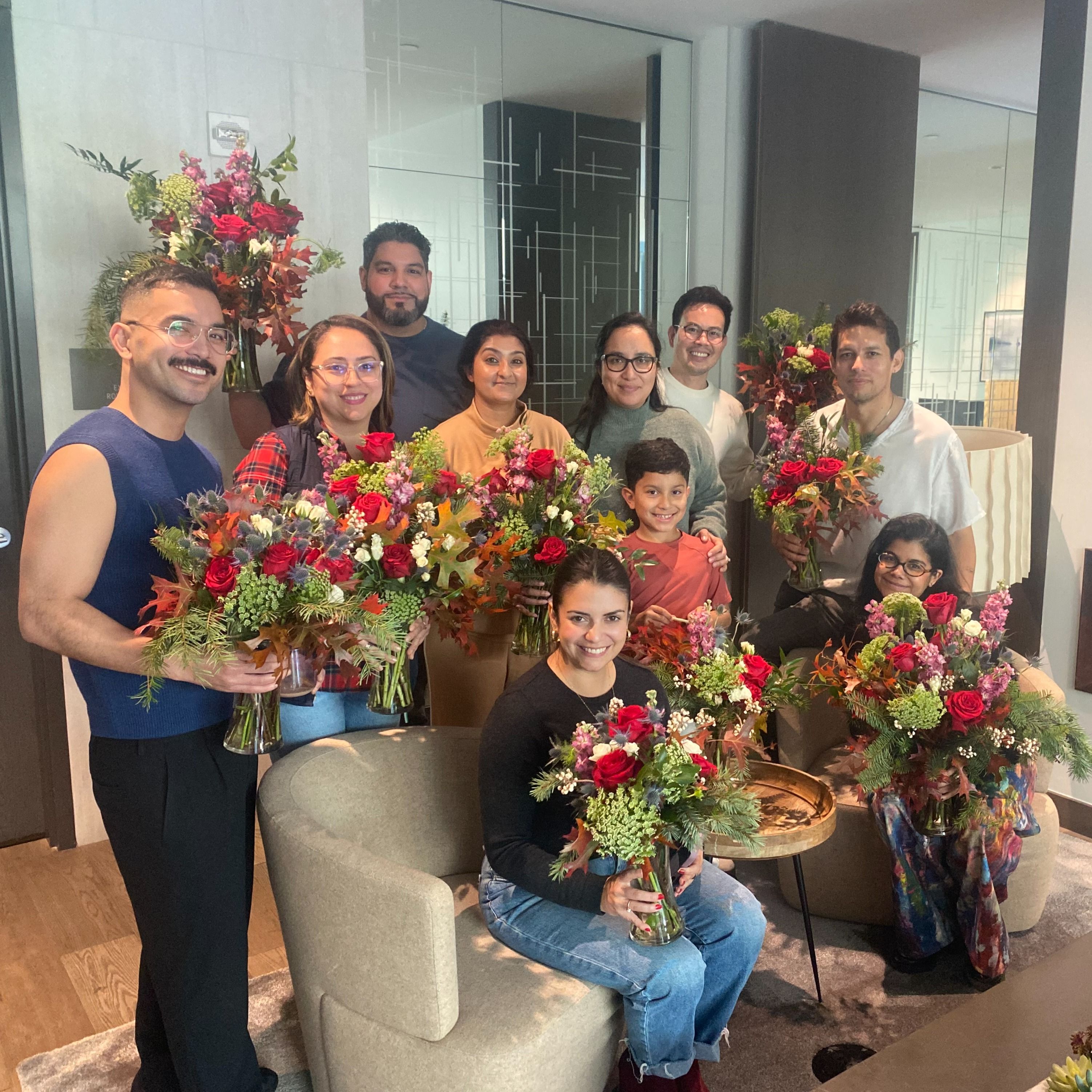Flower Power Hour: Flower Arrangement Workshop NYC image