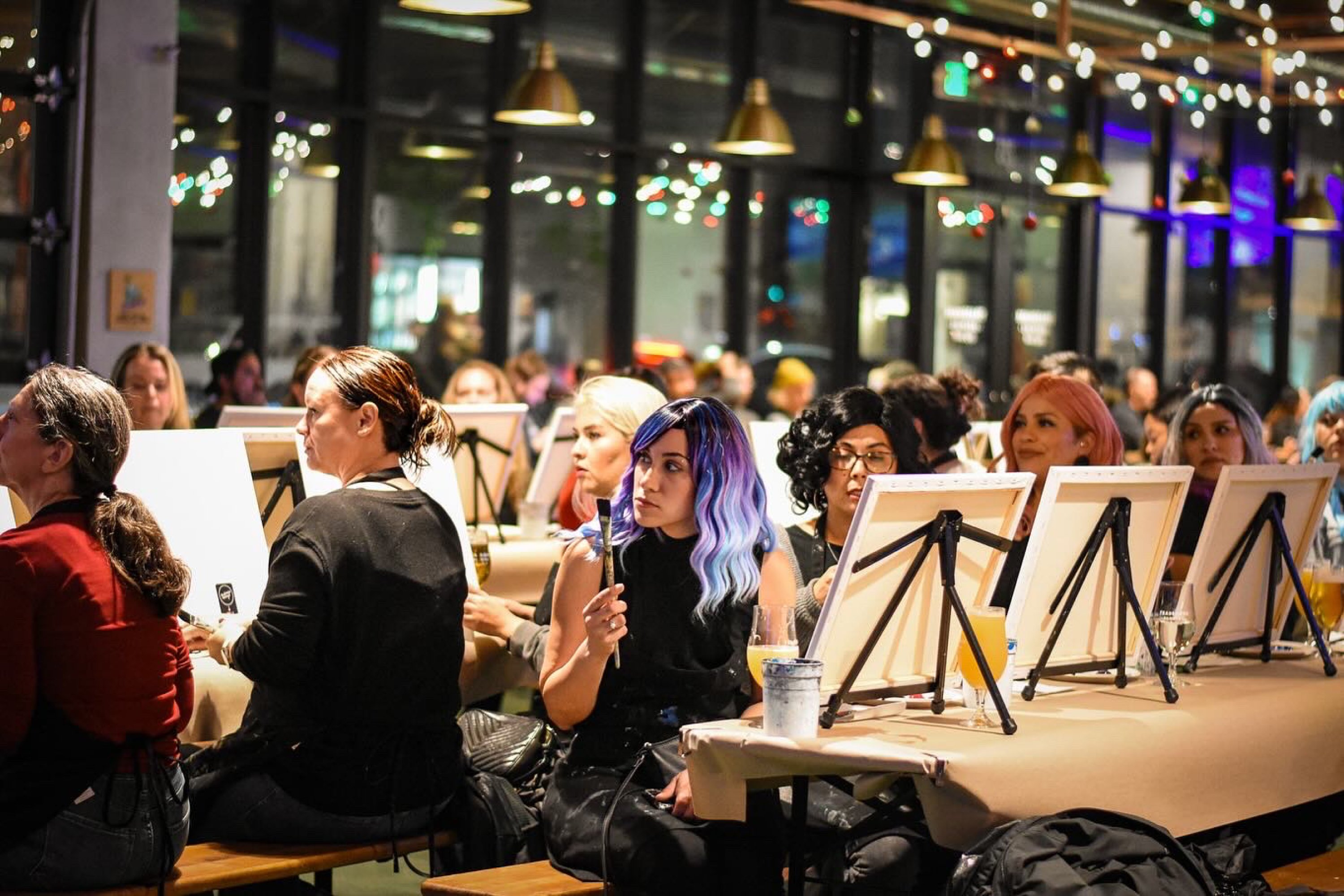 Paint & Sip Team Building Event