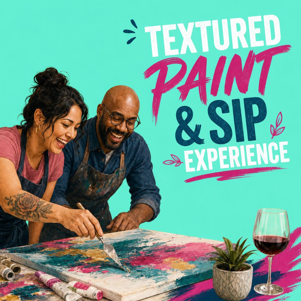 Textured Paint and Sip Experience 