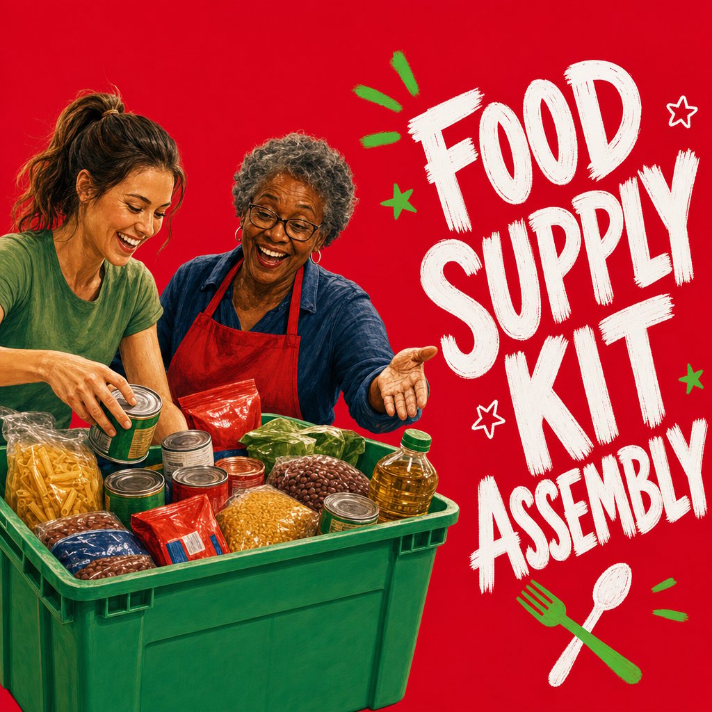Food Supply Kit Assembly for Charity