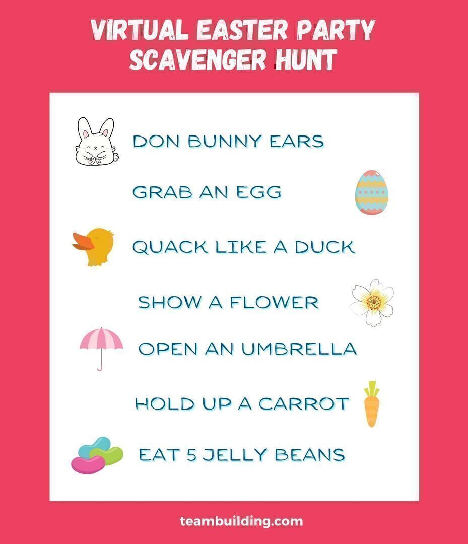 Virtual Easter scavenger hunt
