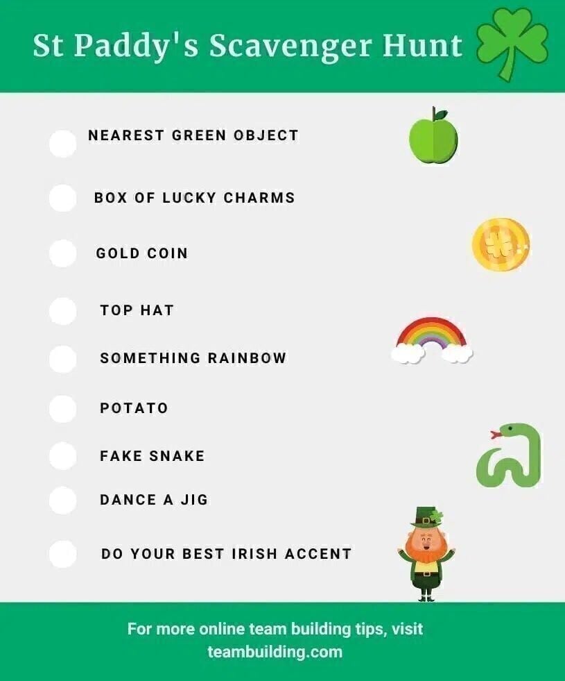 St. Paddy's Day Scavenger Hunt
