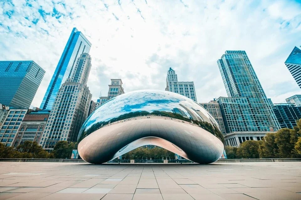 Chicago team building skyline