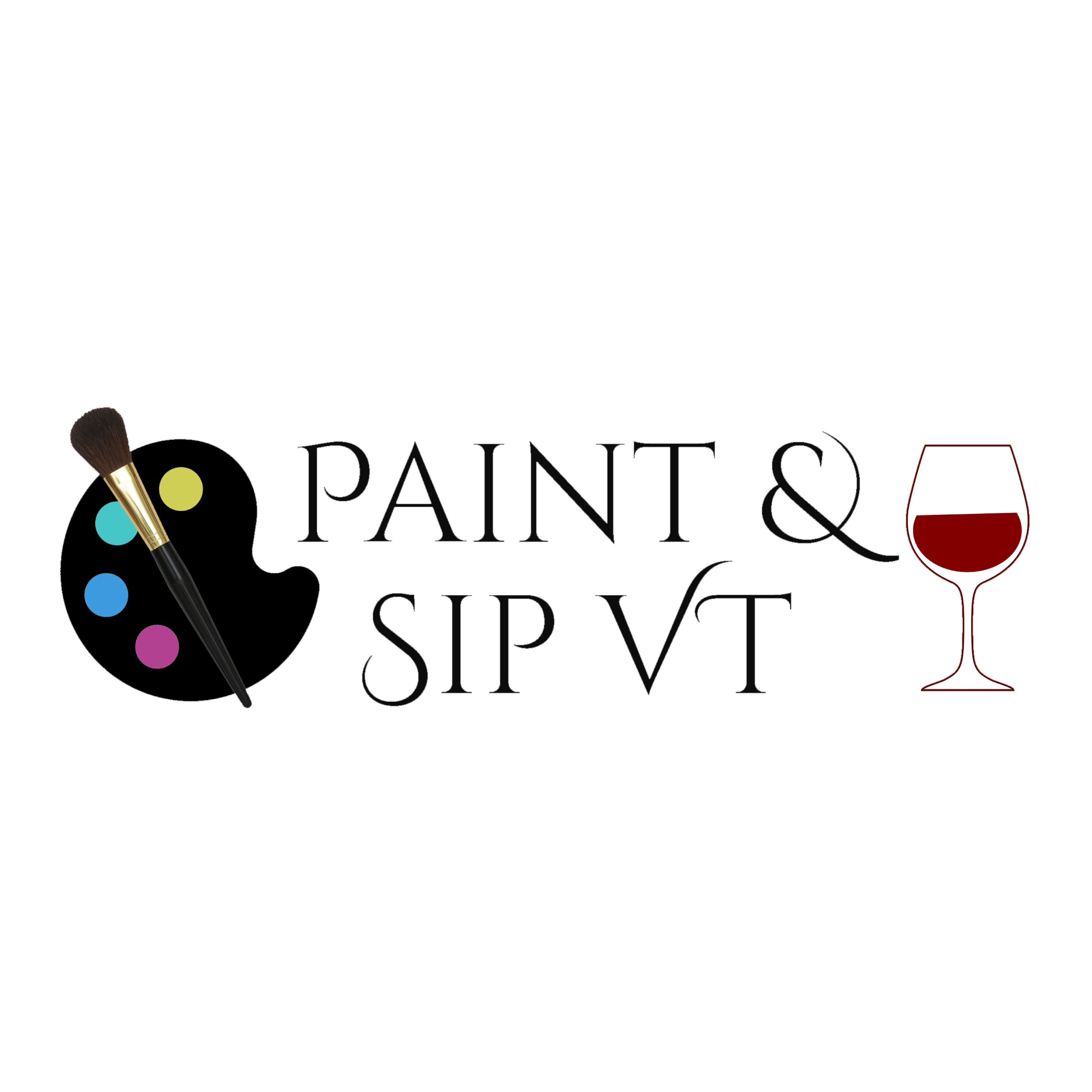 Paint and Sip VT logo