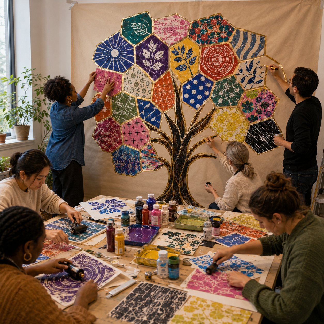 Kintsugi Inspired Team Art Installation image #2