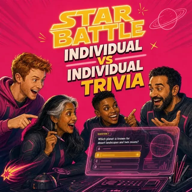 Star Battle: Individual vs. Individual Trivia (45 min)