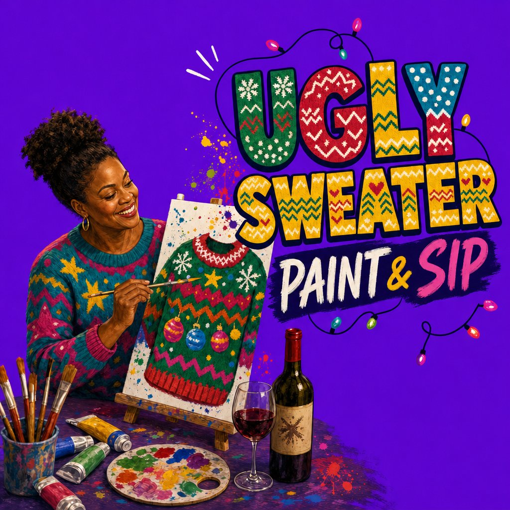 Ugly Sweater Paint & Sip