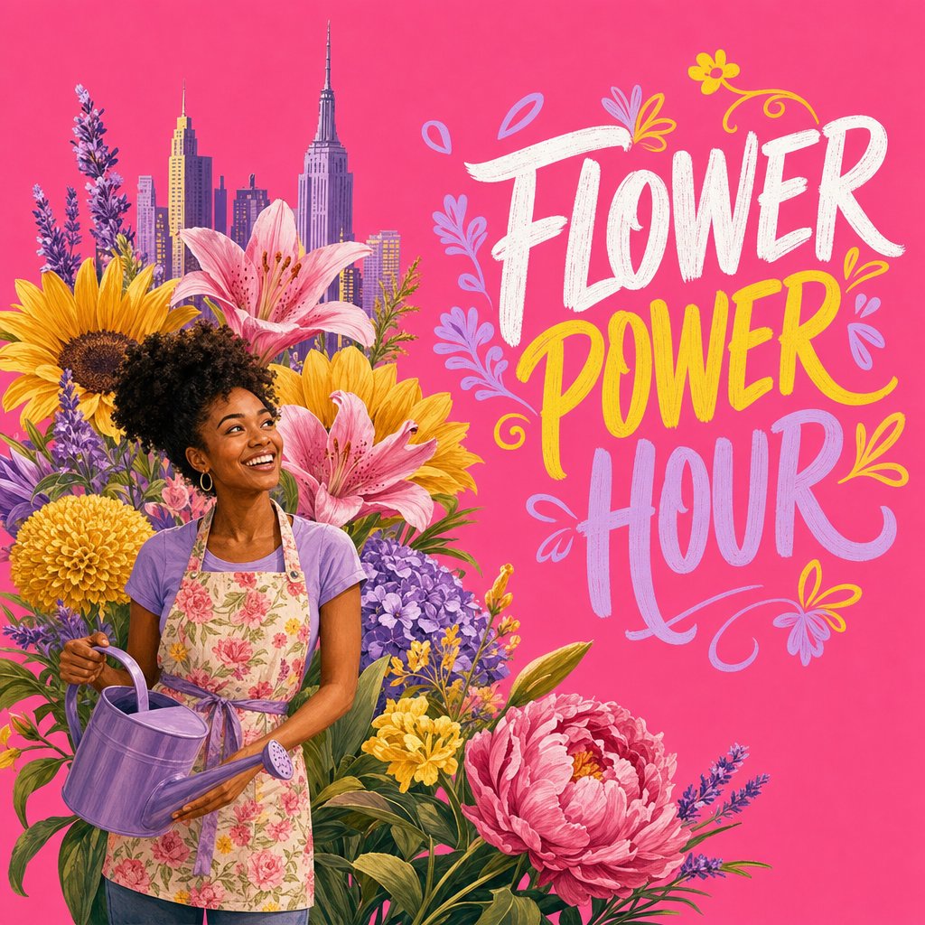 Flower Power Hour: Flower Arrangement Workshop NYC