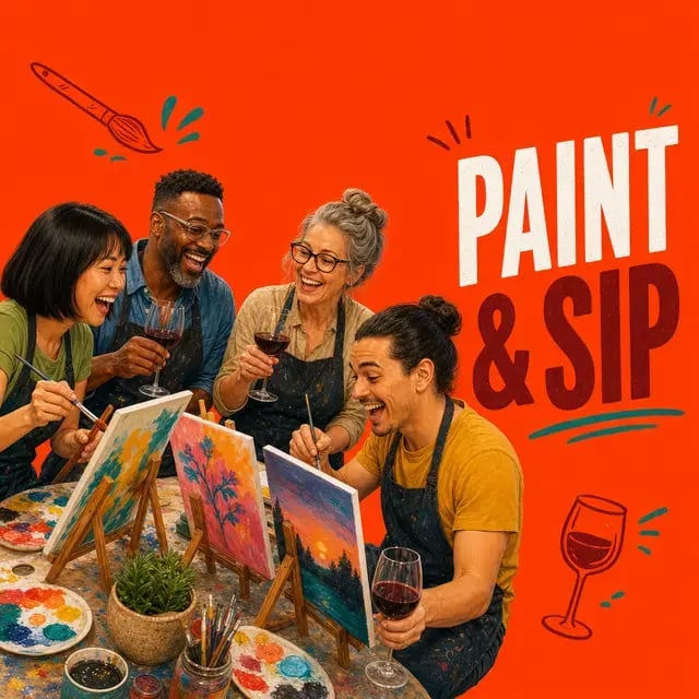 Paint & Sip (with premium wine!)