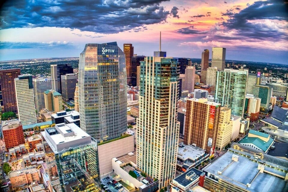 Denver team building skyline