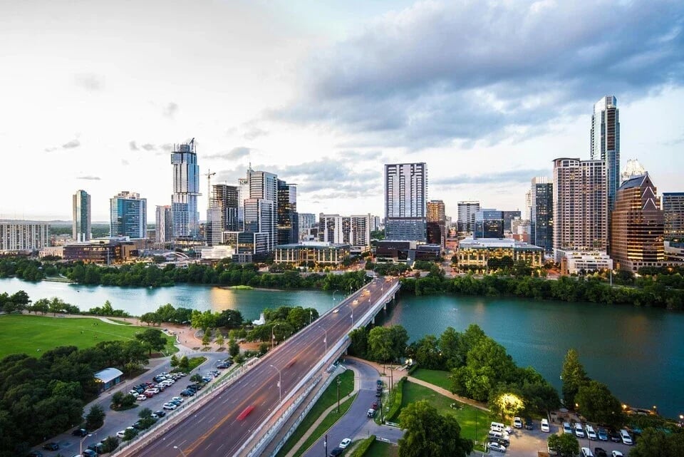Austin team building skyline