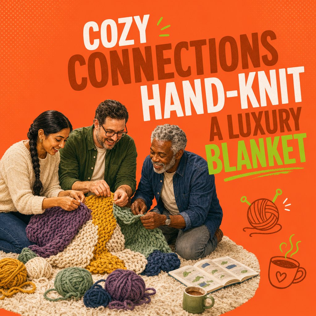 Cozy Connections: Hand-Knit a Luxury Blanket Together