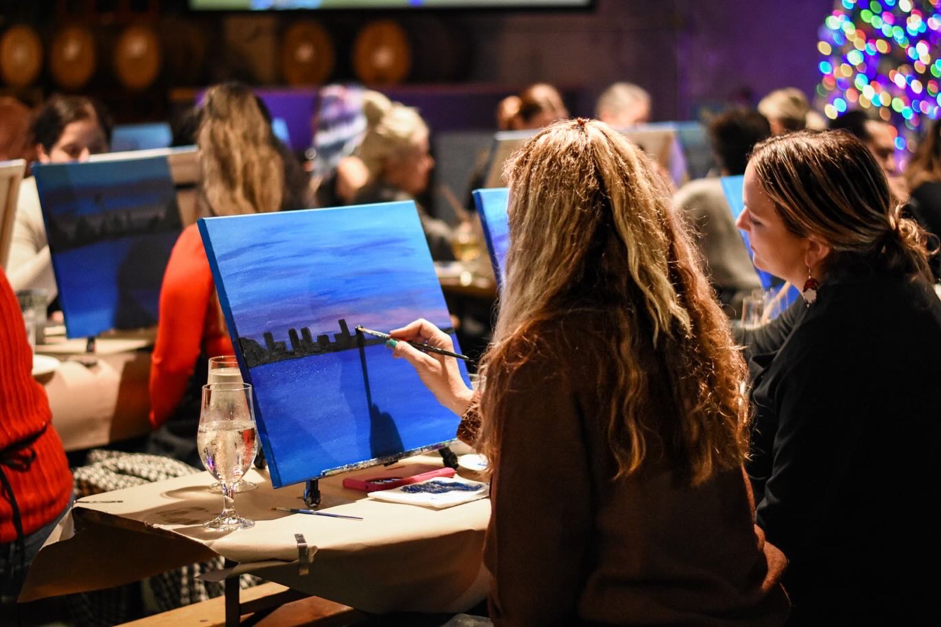 Paint & Sip Team Building Event image