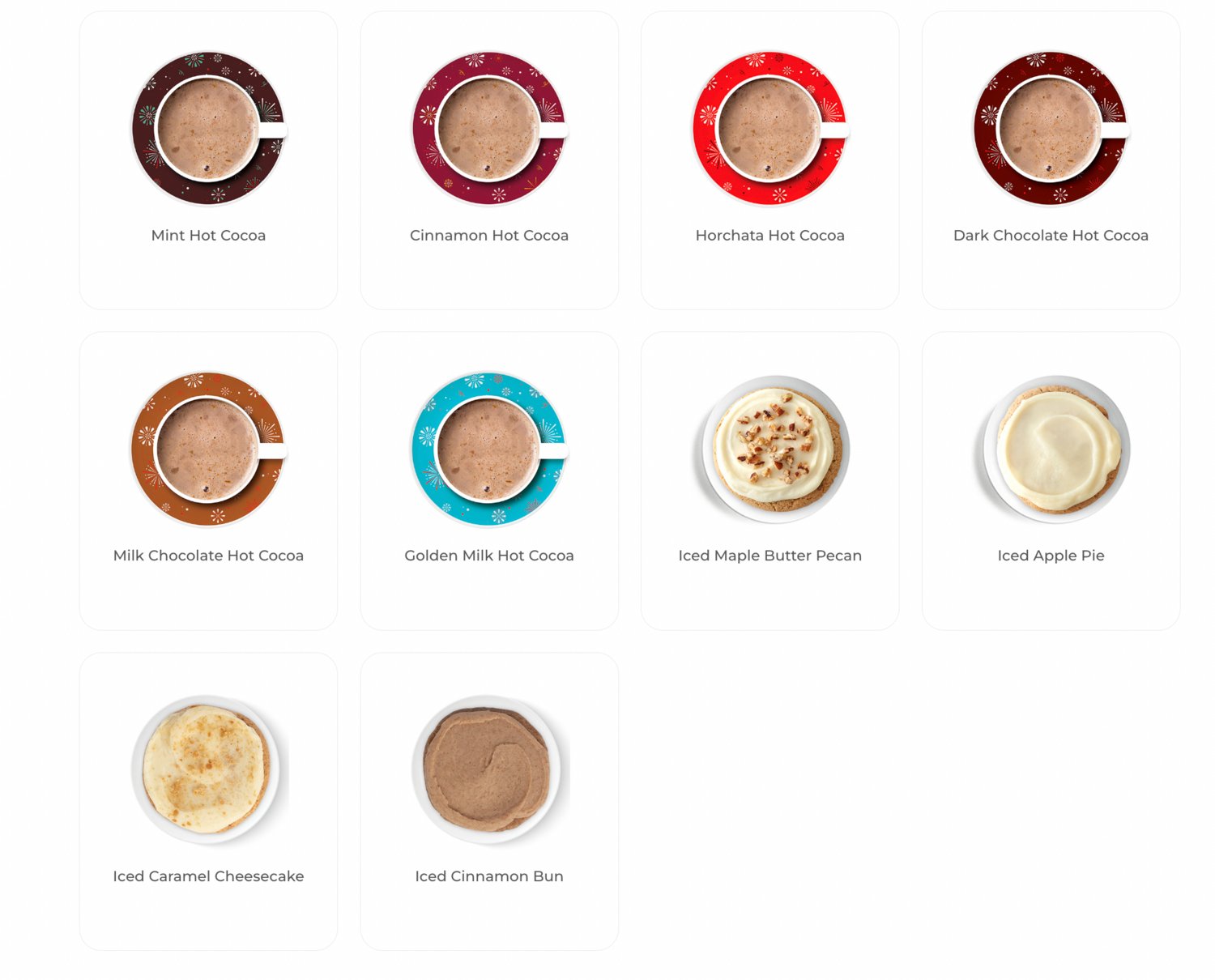 Upgrade to include two cookies alongside your four hot cocoas!