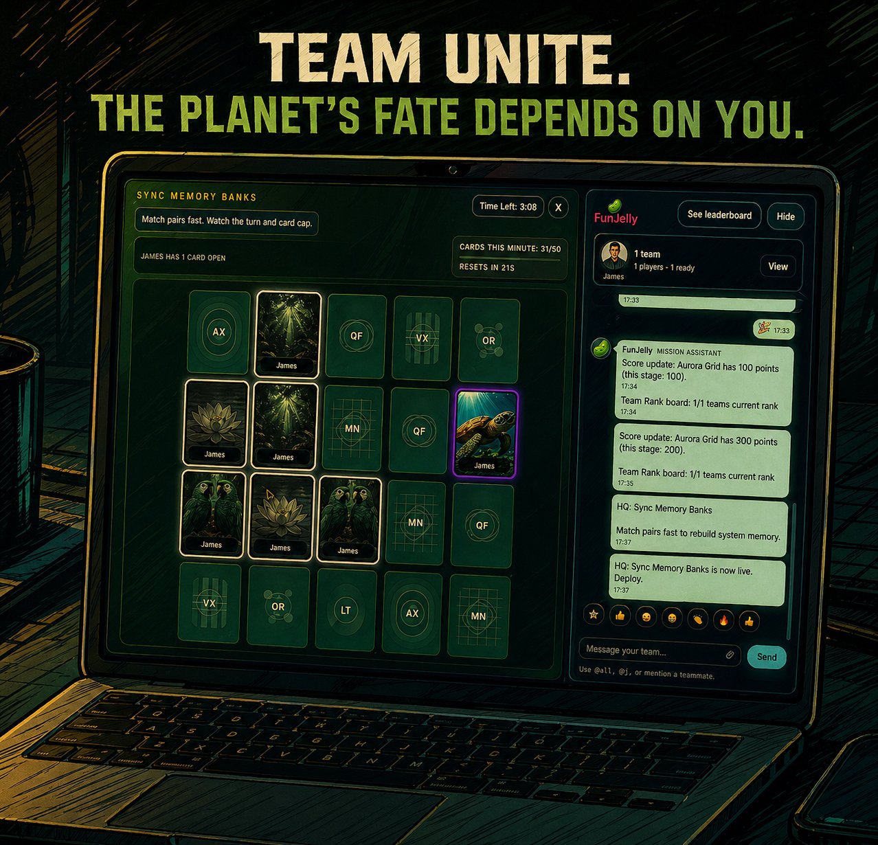 Desktop-Based Virtual Team Bonding Game image #2