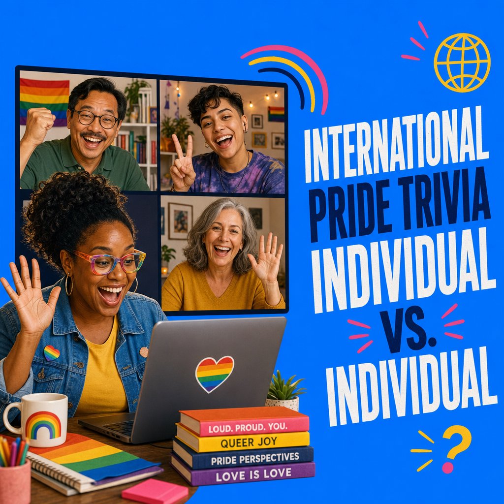 International Pride Trivia: Individual vs. Individual (45 min)