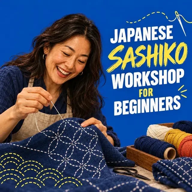 Japanese Sashiko workshop for beginners
