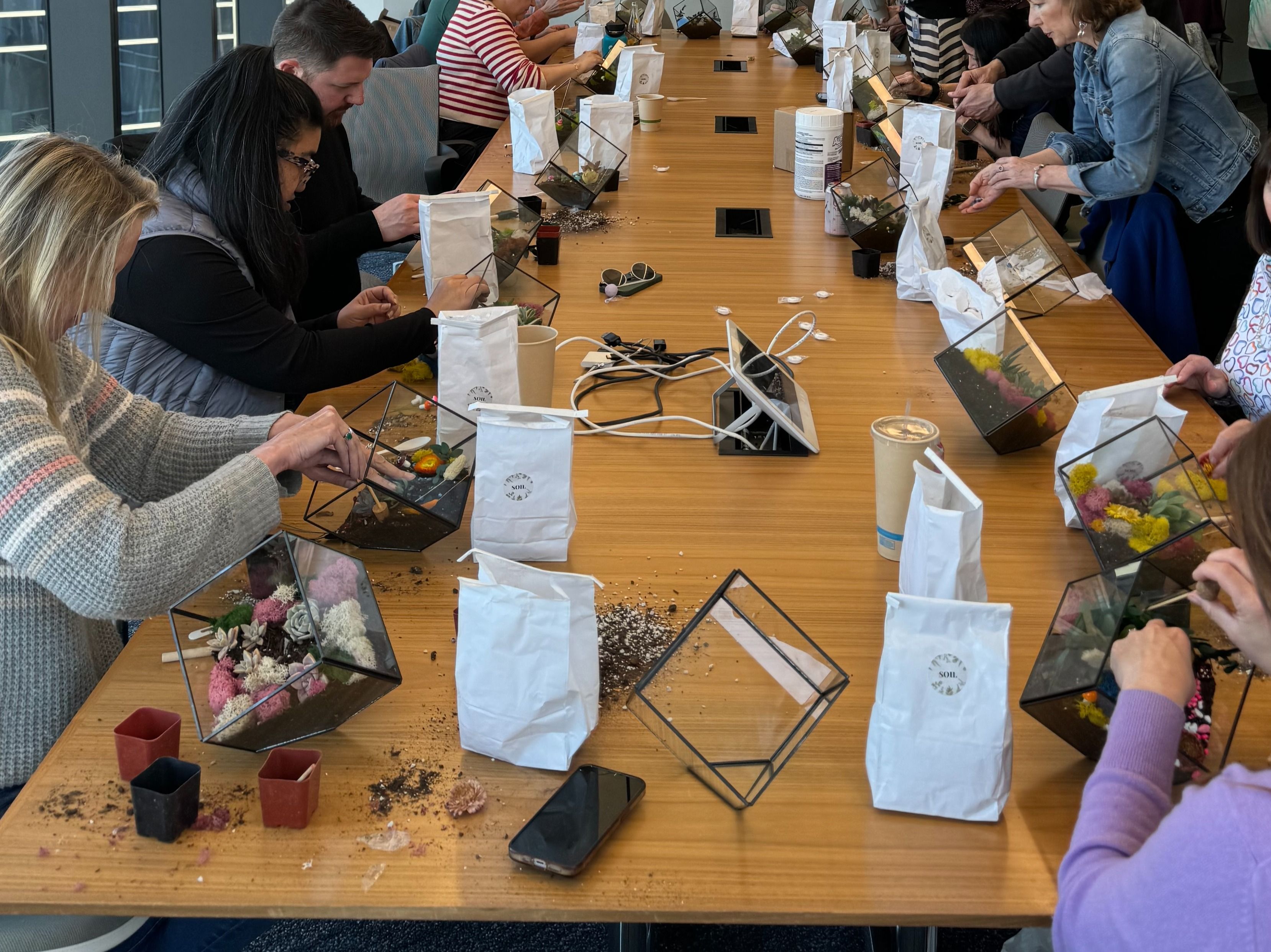 Succulent Terrarium Workshop NYC image