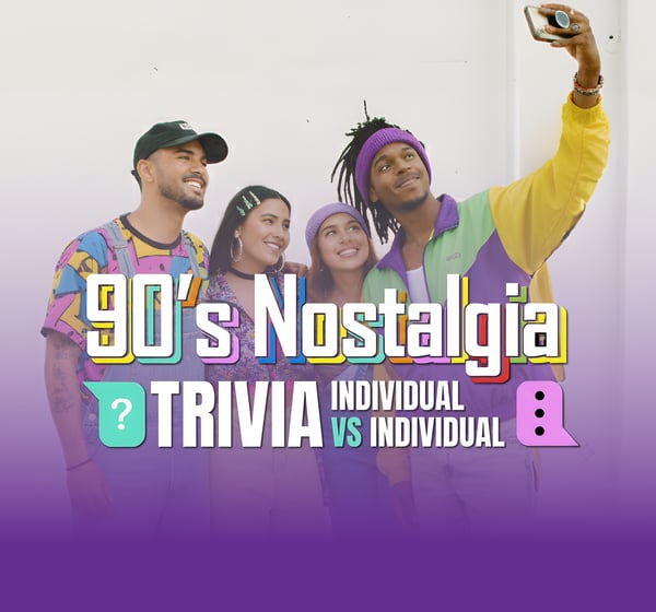 '90s Nostalgia Trivia: Individual vs Individual (45 min)