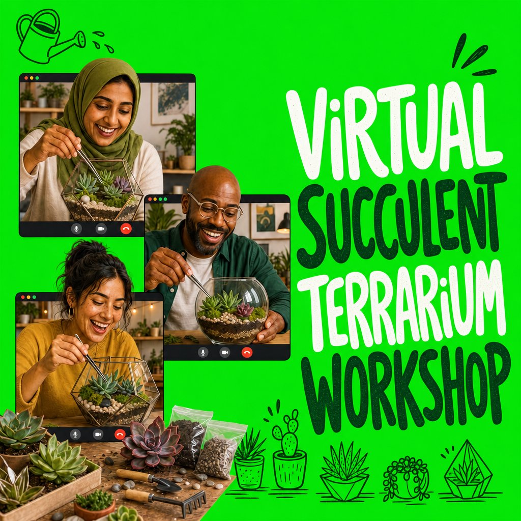 Virtual Succulent Terrarium Workshop