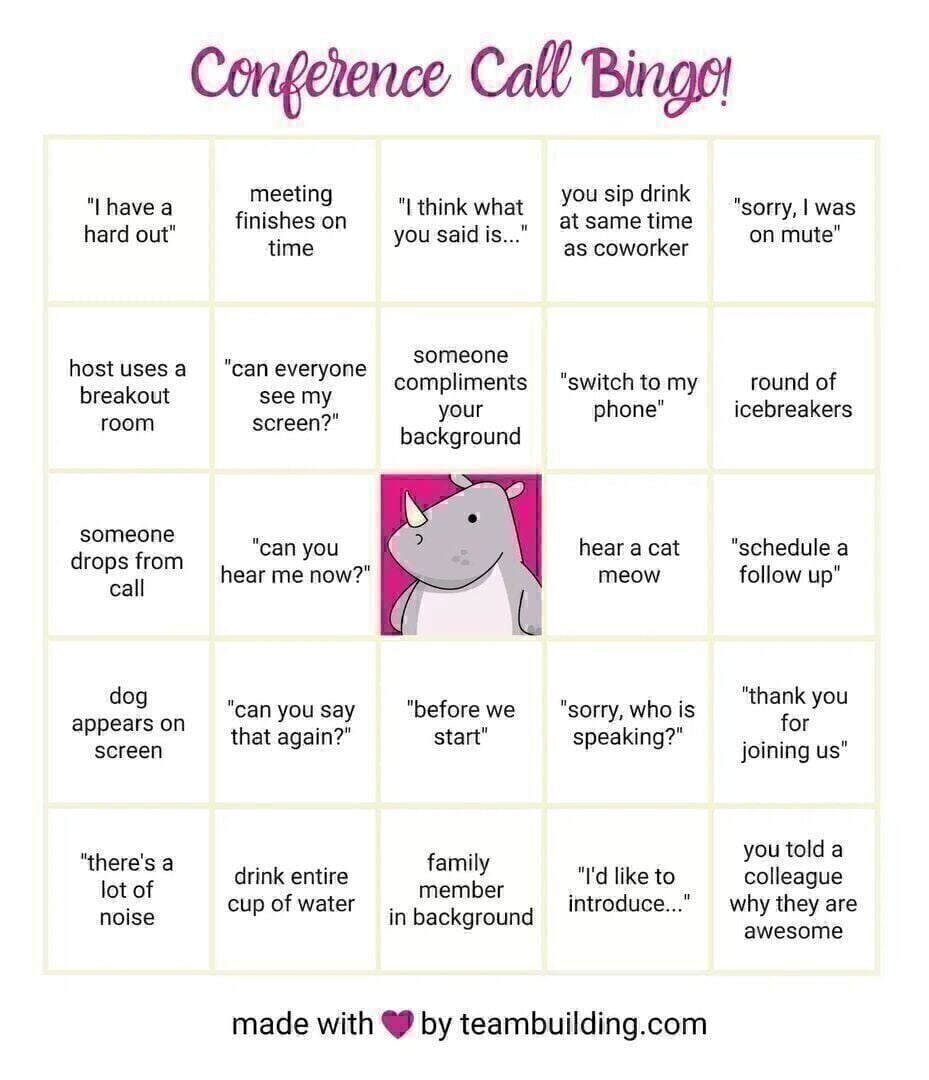 webex bingo game card