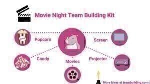 movie night team building kit