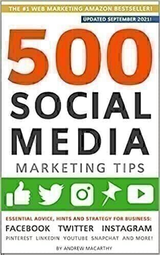 500 social media marketing tips book cover