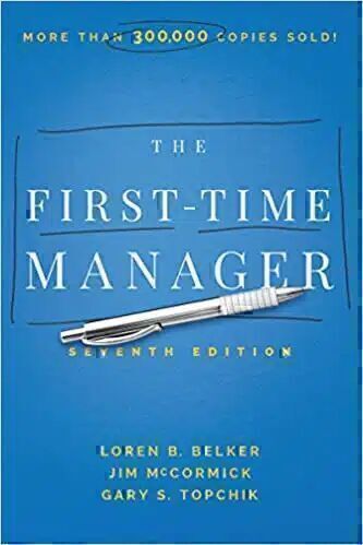 The first time manager book cover