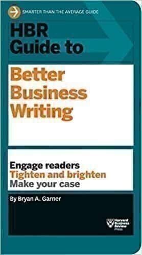 HBR better business writing book cover
