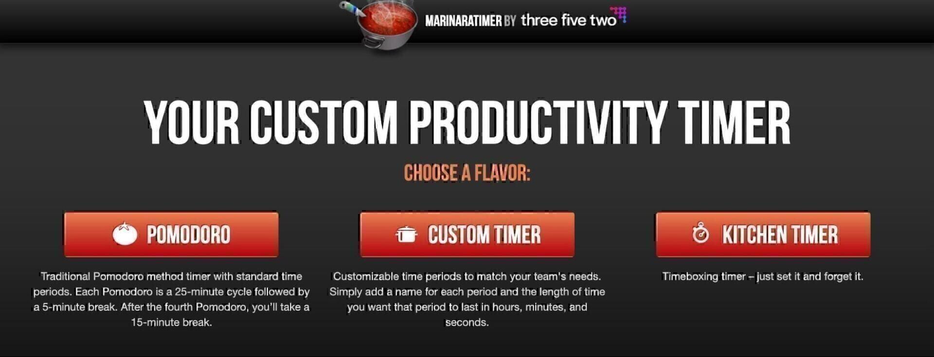 Marinara Custom Productivity Timer